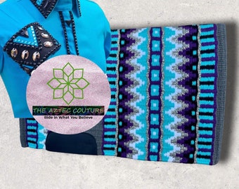 Western Custom Rodeo Queen, Showmanship, Horsemanship, Western Pleasure Show Shirt & Women Rail shirt with Pad