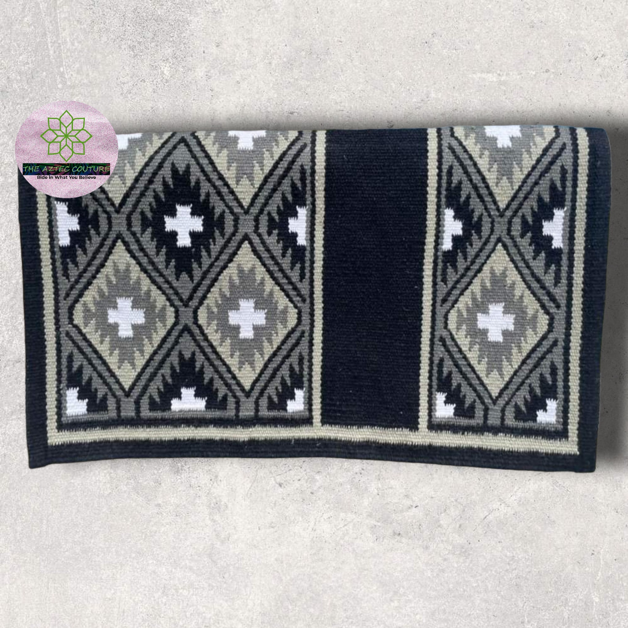 Horse Western Ranch Saddle Pad/New Zealand Wool Western Saddle Blanket Top Wool Pad Sensor Flex