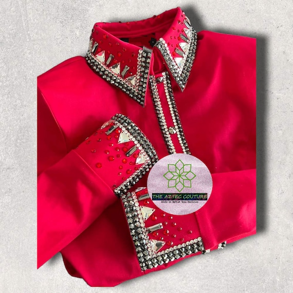 Western Show Shirt Perfect for Horse Riding