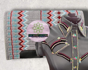 Custom Rodeo Queen, Showmanship, Horsemanship, Western Pleasure Show-Shirt & Frauen-Rail-Shirt mit Pad