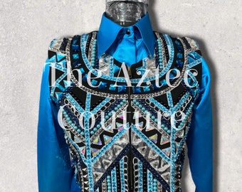Women's Western Custom Show Shirt , Show Bolero & Matching blanket in Custom Colors