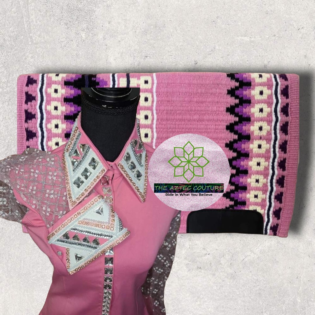 Western Women Show Shirt With Matching Pad(sheer Sleeve Pattern May ...