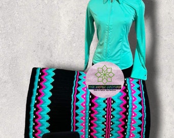 Western Women Show Shirt with Matching Blanket