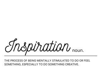 Affiche de définition d’inspiration