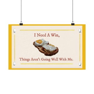 I Need A Win, Breakfast Crew, Joe Pera Talks With You, S1E2, Joe Pera Takes You To breakfast, 17&quot;x10&quot;, Matte Horizontal Poster