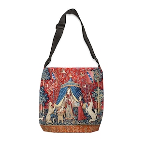 Maiden And Unicorn, Adjustable Messenger/Tote Bag