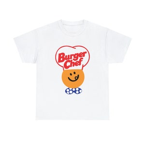 Vintage Burger Chef Fun Meal Logo, Unisex Heavy Cotton Tee