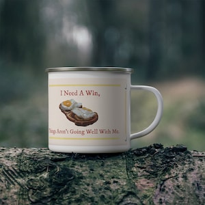 Ich brauche einen Win, Frühstückscrew, Joe Pera Spricht mit Ihnen, S1E2, Joe Pera bringt Sie zum Frühstück, Emaille Camping Becher