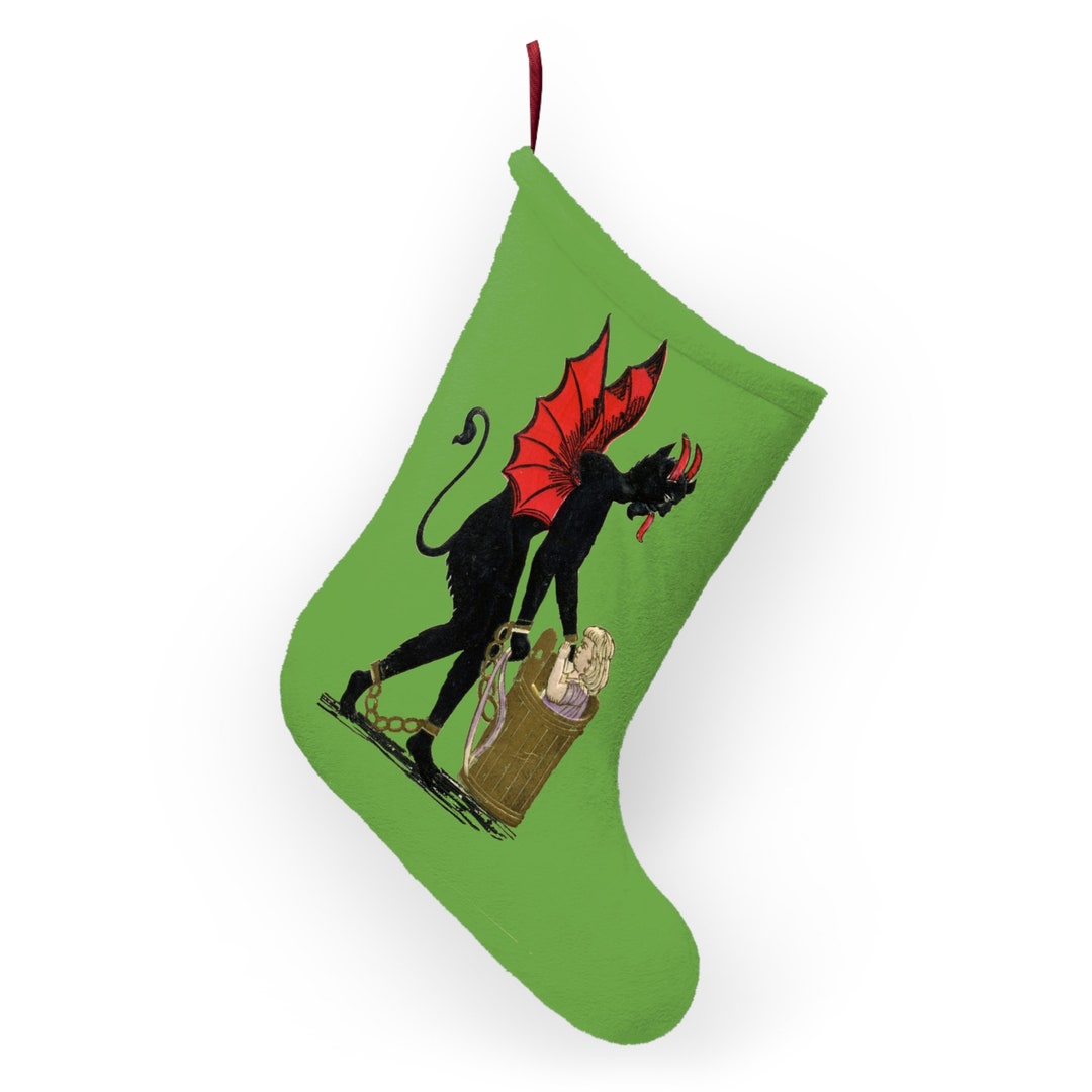 Krampus Christmas Print Pattern Sneaker Shoes For Men Women