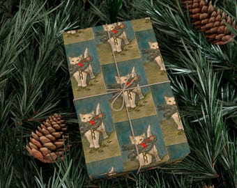 Cat Conquers Krampus, Yulecat, Christmas/Krampusnacht, Wrapping Papers