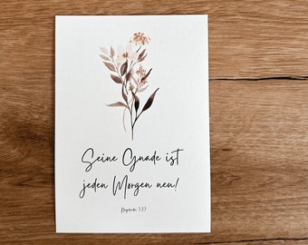 Christian card / Bible verse card / Christian postcard A6