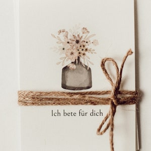 christliche Karte A6 "Ich bete für dich" / Postkarte A6