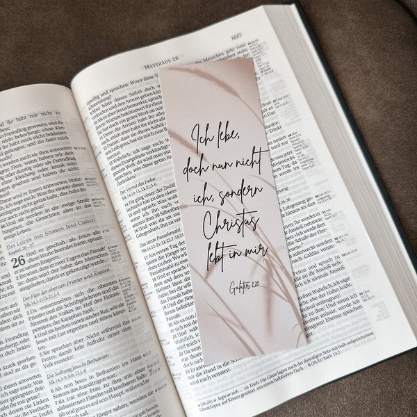 Bibel Lesezeichen | Galater 2,20