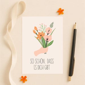 So schön, dass es dich gibt / Postkarte A6