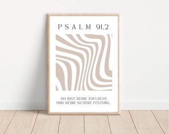 Christliches Poster / A4 Poster / A3 Poster / Bibelversposter / digitales Poster