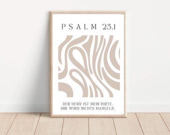 Christliches Poster / A4 Poster / A3 Poster / Bibelversposter / digitales Poster