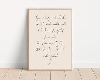 Christliches Poster / A4 Poster / A3 Poster / Bibelversposter / digitales Poster