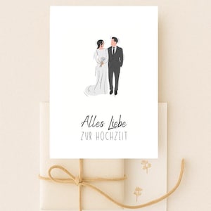 Karte zur Hochzeit / Wedding Card / standesamtliche Hochzeit / Alles Liebe zur Hochzeit