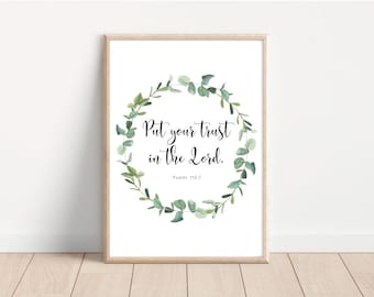 Christliches Poster / A4 Poster / A3 Poster / Bibelversposter / digitales Poster