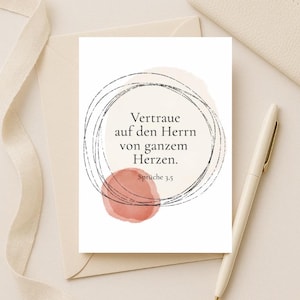 christliche Postkarte / Bibelverskarte / christliche Geburtstagskarte A6