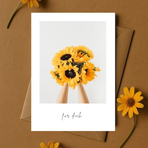 Karte "für dich" / Postkarte A6