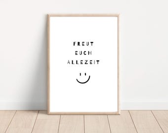 Christliches Poster / A4 Poster / A3 Poster / Bibelversposter / digitales Poster