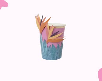 Island Vibes Paper Cups, Bachelorette Party Supplies, Disposable Drinkware