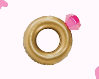 Diamond Ring Pool Float, Bachelorette Supplies