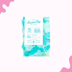Confete para piscina, confete artesanal prensado à mão para despedida de solteira, viagem de amigas, festa de aniversário, mistura metálica de tecido feito nos EUA
