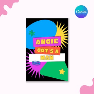 Colorful Chunky Funky Retro Welcome Sign, Instant Download, Digital Signage, Custom Canva Template, Personalized Party Sign