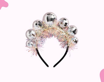 Disco Ball Headband, Hair Accessory, Bachelorette Supplies