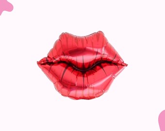 Red Lips Balloon, Bachelorette Party Decor
