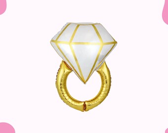 Gold Ring Balloon, Bachelorette Party Decor