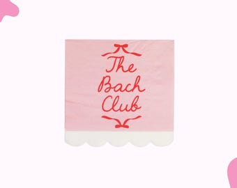 Bach Club Paper Napkins, Bachelorette Supplies, Tableware Set