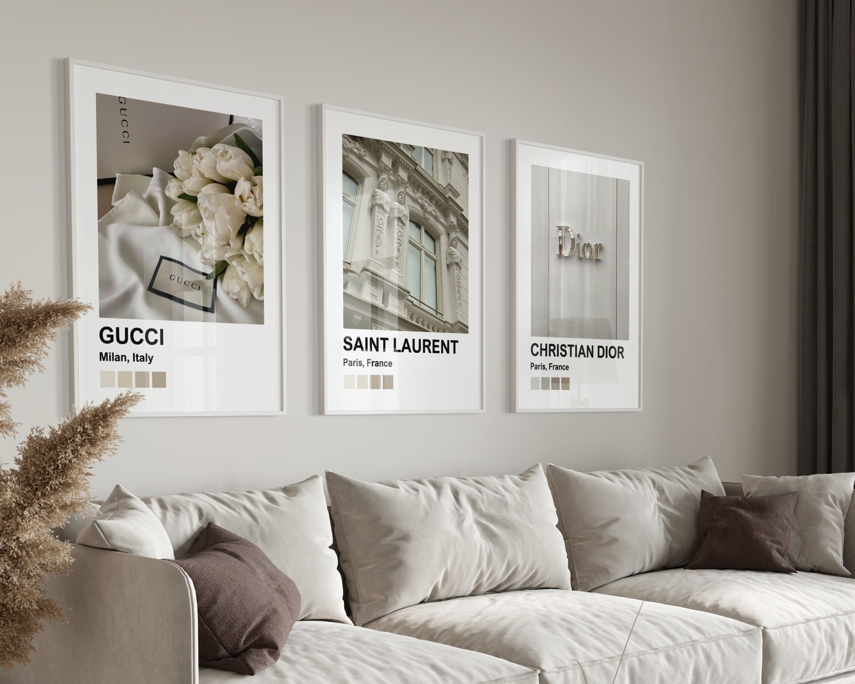 Buy Pictures of Louis Vuitton, LV, Dior, Coco Glamour Wall Art - High  Fashion Design Wall Decor Set - Glam Living Room Decor, Home Decorations -  Designer Wall Decor - Luxury Gifts