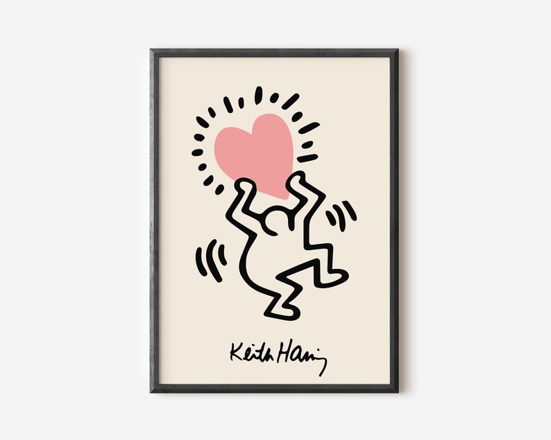 Keith Haring Print, Keith Haring Poster, Exhibition Poster, Printable ...