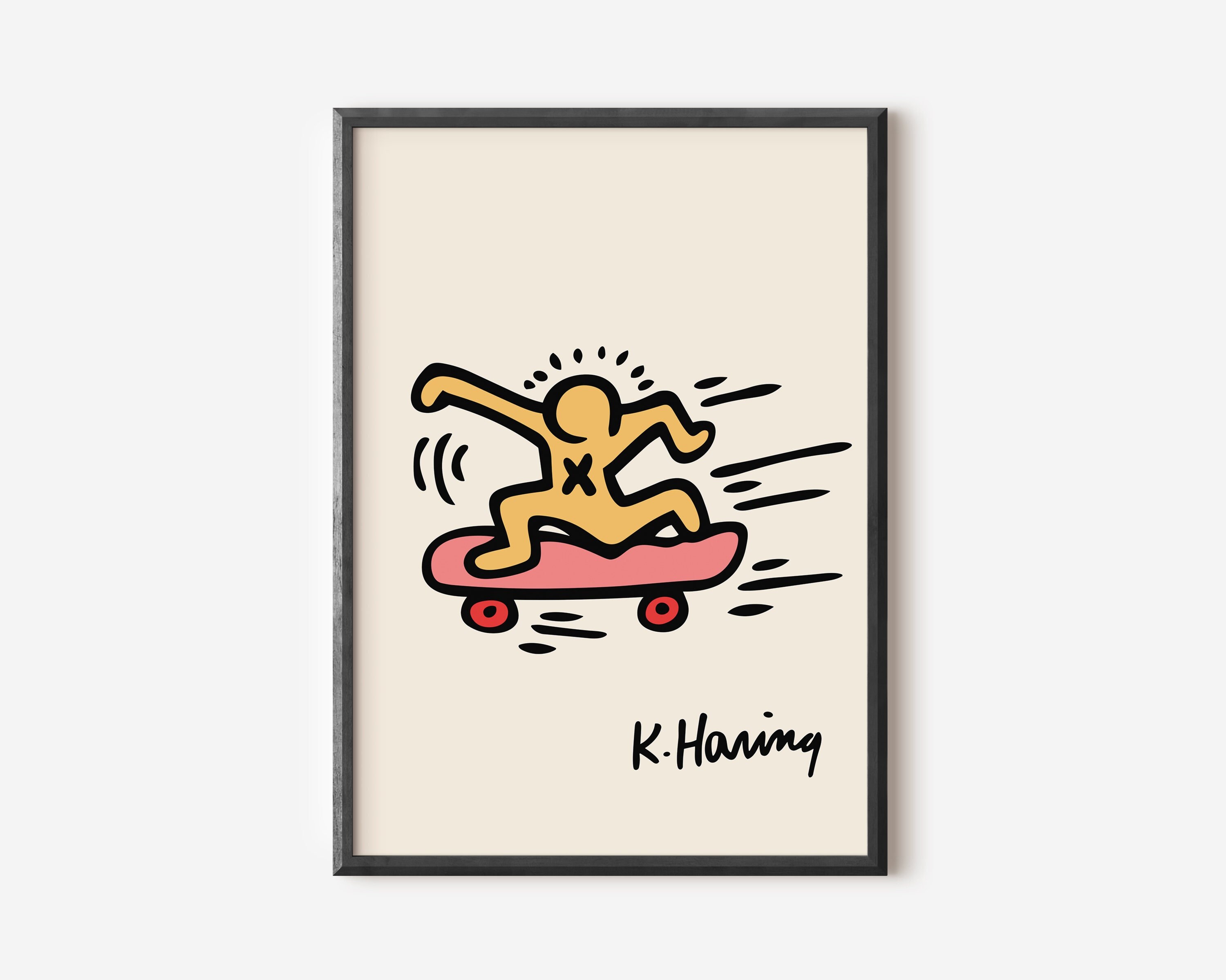 Keith Haring Print, Keith Haring Poster, Exhibition Poster, Printable