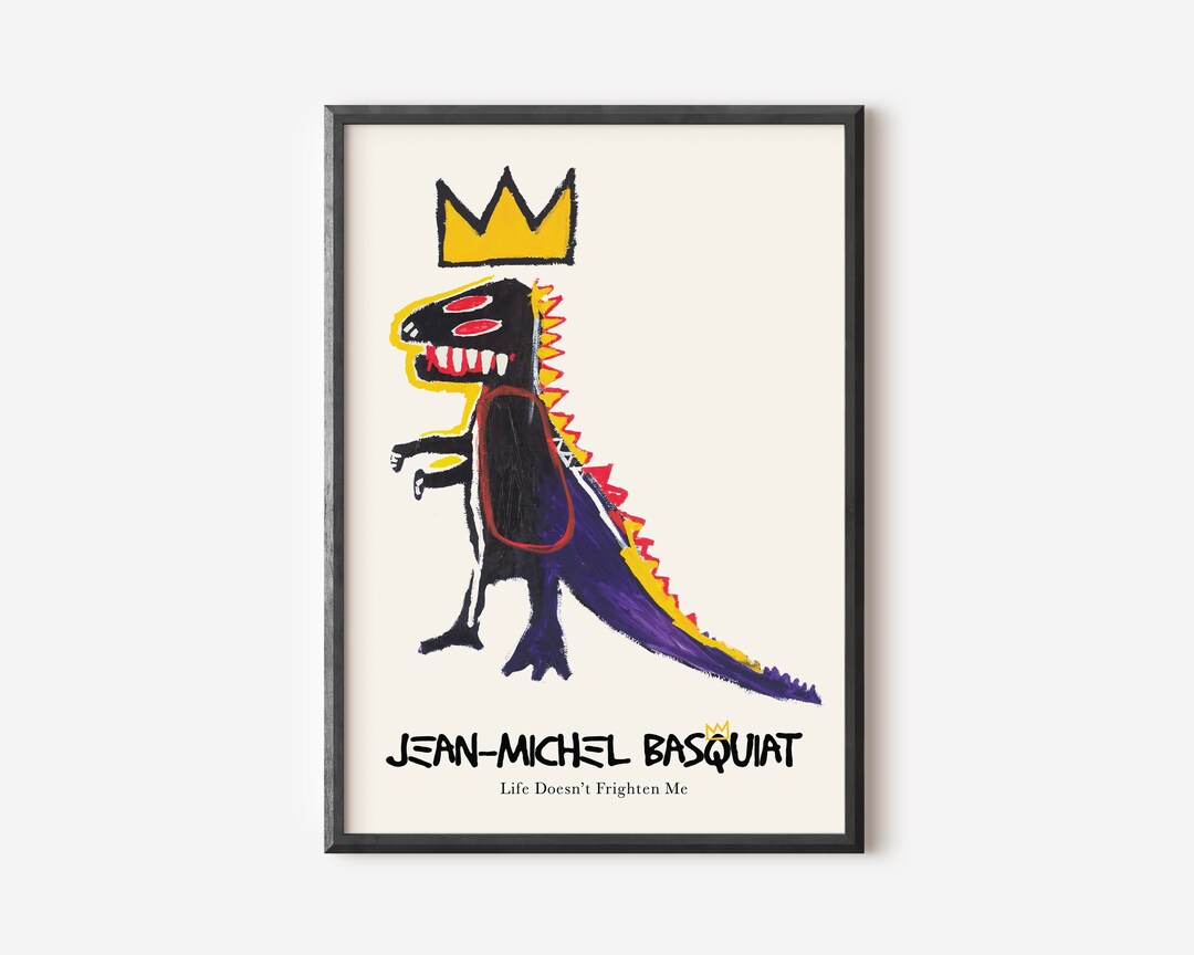 Basquiat Poster, Exhibition Poster, Abstract Art, Street Art, Printable