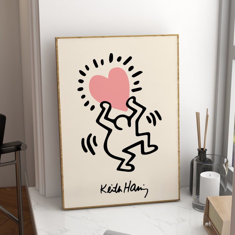 Keith Haring Print, Keith Haring Poster, Exhibition Poster, Printable ...