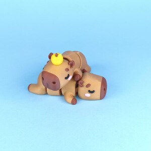 Capybara sleutelhanger en magneet - schattig dierenhanger cadeau voor vrienden, verzamelaars, schattig sieraad accessoire