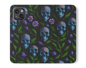 Skull Flower - Phone Flip Case