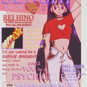 Sailor Saturn Magazine Print