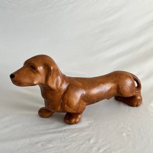 Unique Ceramic Porcelain Dachshund Figurine