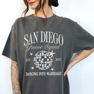 Custom Disco Bachelorette Shirt Matching Bridesmaid Shirts Last Disco Bachelorette Party Personalized Disco Bach Social Club Luxury Shirts