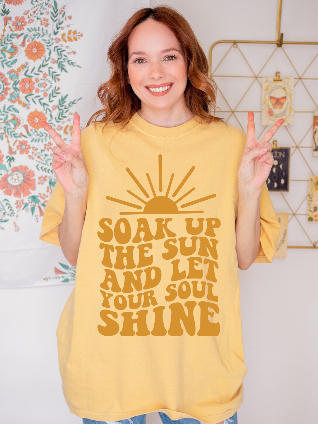 Cute Summer Outfit - Comfort Colors Oversized Summer Tshirt, Retro ...