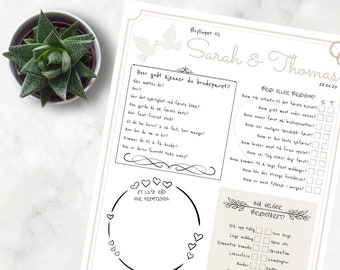 Bryllup Selskapslek Redigerbar für Brudepar Personlig Gjettelek Quiz om Brud und Brudgom Lek bis Utdrikningslag Og Bryllup Spådomsark