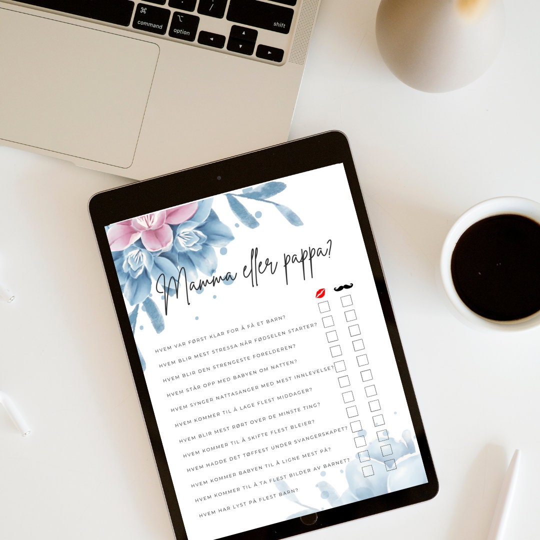 Baby Shower Selskapsleker (blå \u0026 Rosa) - Etsy, image size:1080x1080