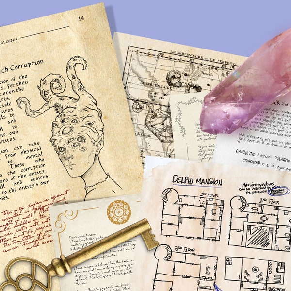 Reach for the Stars Keys from the Golden Vault D&D Bundle - Dungeons and Dragons Handout Printable / DM's Tools / Dungeon Master Assets