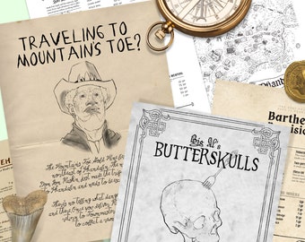 Dragon of Icespire Peak D&D Handouts: RPG Printable Add-On (Digital Download)