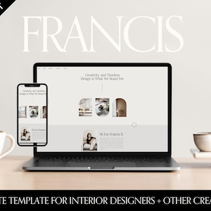 Showit Website Template for Interior Designers | Showit Website Template | Website Template for Creatives | Modern Website Template